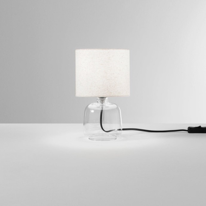 Lampada da tavolo Emerald in vetro trasparente E14 Luce Ambiente e Design