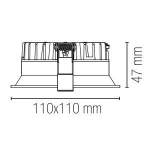 Faretto da incasso LED 9,5W CCT 3000/4000/6000K bianco satinato Intec XANTO - foto 5