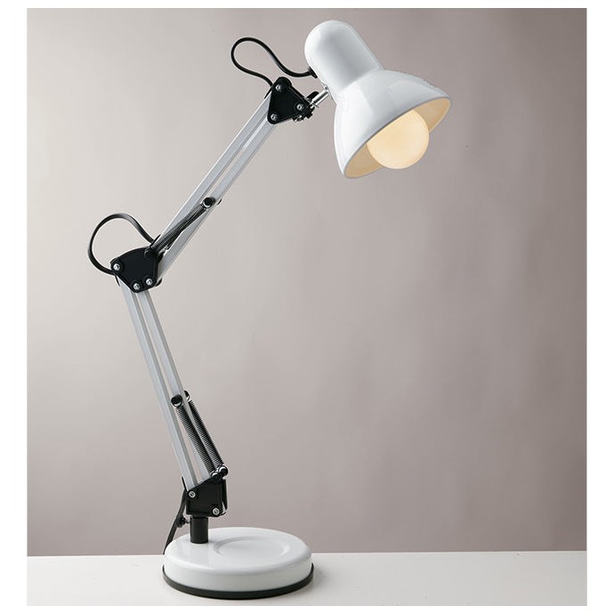 Lampada da tavolo ARCHITETTO bianca E27 Luce Ambiente e Design