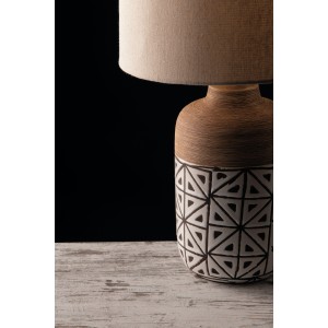 Lampada da tavolo marrone 41 cm E27 Luce Ambiente e Design VIETRI - foto 2