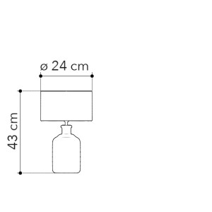 Lampada da tavolo marrone 41 cm E27 Luce Ambiente e Design VIETRI - foto 3