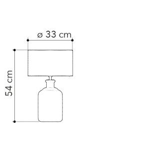 Lampada da tavolo marrone 41 cm E27 Luce Ambiente e Design VIETRI - foto 4