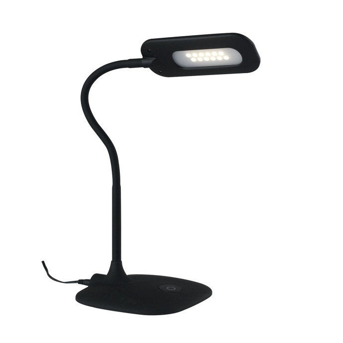 Lampada da tavolo LED orientabile 4,8W 4000K nera Luce Ambiente e Design