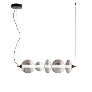Sospensione LED 40W 3000/4000/6500K 5 vetri fumé Luce Ambiente e Design - foto 2