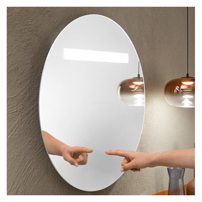 Specchio LED tondo 60 cm CCT 6W MiBYMi LINEA