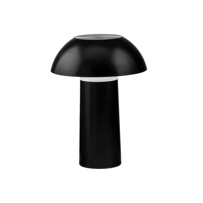 Lampada da tavolo ricaricabile LED 4,5W CCT dimmerabile nera Intec MIKES