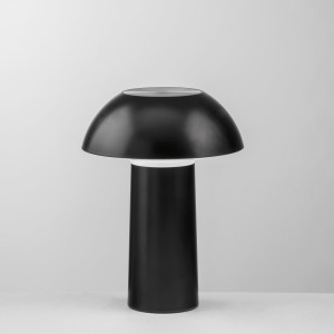 Lampada da tavolo ricaricabile LED 4,5W CCT dimmerabile nera Intec MIKES - foto 4