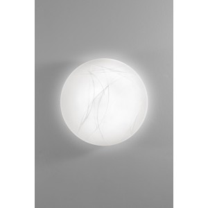 Plafoniera LED DYANA Ø51 cm CCT bianca in vetro satinato Luce Ambiente e Design - foto 4