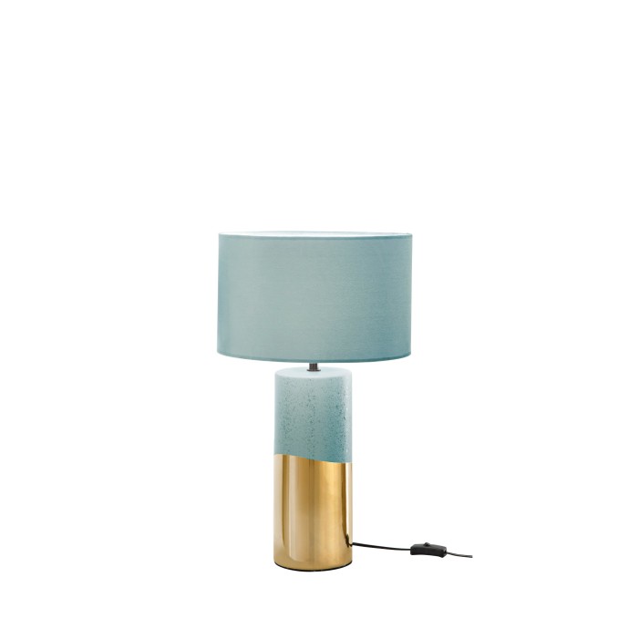 Lampada da tavolo E27 blu e oro Luce Ambiente e Design Tataka