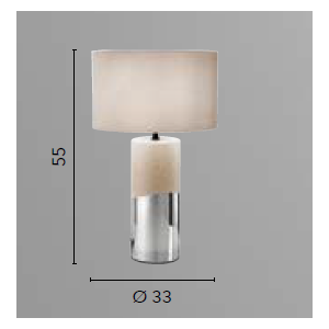Lampada da tavolo E27 blu e oro Luce Ambiente e Design Tataka - foto 3