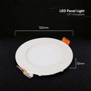 Pannello LED da incasso 6W CCT 3000K-6500K bianco V-TAC VT-607CCT - foto 4