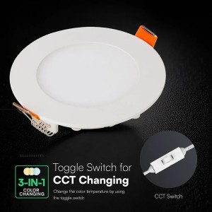 Pannello LED da incasso 6W CCT 3000K-6500K bianco V-TAC VT-607CCT - foto 5