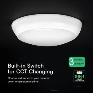 Plafoniera LED rotonda 20W CCT IP65 V-TAC VT-8603 - foto 7