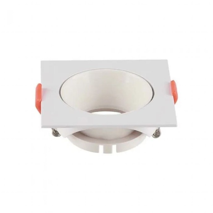Portafaretto da incasso quadrato GU10 bianco V-TAC VT-932-W