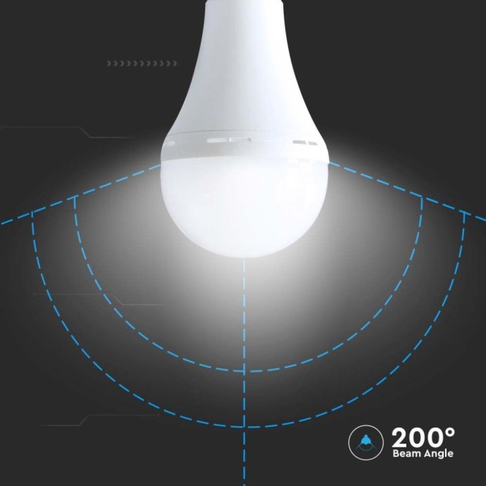 Lampadina LED di emergenza E27 12W 4000K con batteria 4,5h V-TAC VT-51012