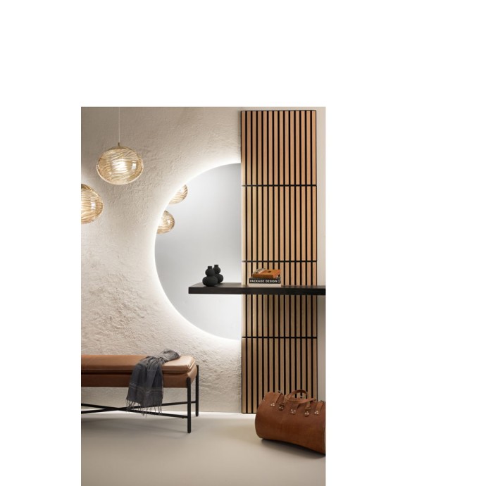 Specchio LED a semicerchio 70x140 cm 18W 3000/4000K IP44 MiBYMi DEMI