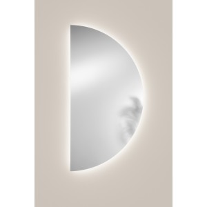 Specchio LED a semicerchio 70x140 cm 18W 3000/4000K IP44 MiBYMi DEMI - foto 4