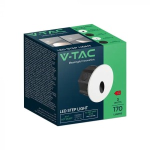 Faretto LED Segnapasso da Incasso 3W CCT IP65 Nero V-TAC VT-10184 - foto 2