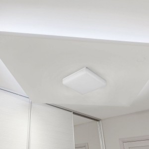 Plafoniera LED quadrata 25W 3000K IP44 chip Samsung bianca V-TAC VT-8066SQ - foto 4