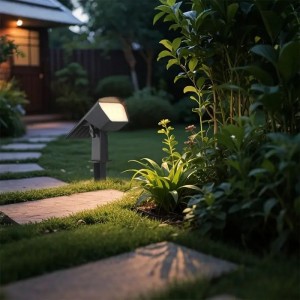 Faretto LED solare da giardino 1.3W CCT IP65 nero con picchetto o staffa V-TAC VT-10183 - foto 4