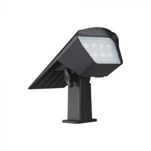 Faretto LED solare da giardino 1.3W CCT IP65 nero con picchetto o staffa V-TAC VT-10183 - foto 11