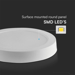 Plafoniera LED rotonda 6W 6500K bianco freddo chip Samsung V-TAC VT-60006 - foto 5