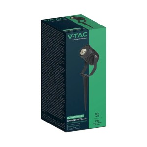 Faretto LED da giardino con picchetto GU10 35W IP65 nero V-TAC VT-44005 - foto 2