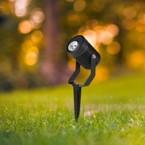 Faretto LED da giardino con picchetto GU10 35W IP65 nero V-TAC VT-44005 - foto 3