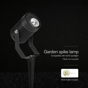 Faretto LED da giardino con picchetto GU10 35W IP65 nero V-TAC VT-44005 - foto 7