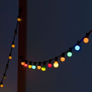 Catenaria LED 13m con 15 Lampadine RGB 0.5W IP44 e Telecomando V-TAC VT-713S - foto 2