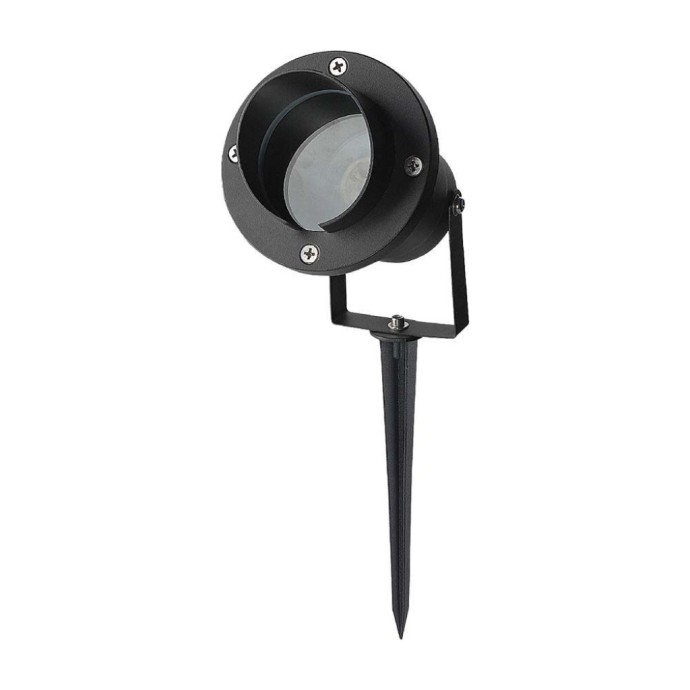 Faretto LED da Giardino con Picchetto GU10 Nero IP65 V-TAC VT-7704
