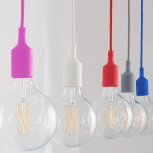 Portalampada a sospensione E27 60W in silicone viola V-TAC VT-7228-PE - foto 4