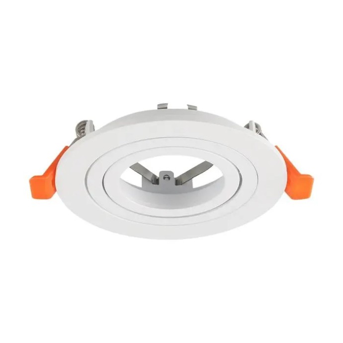 Portafaretto LED da incasso rotondo GU10 bianco foro 80mm IP20 V-TAC VT-4204RD