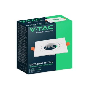 Portafaretto LED da incasso rotondo GU10 bianco foro 80mm IP20 V-TAC VT-4204RD - foto 3