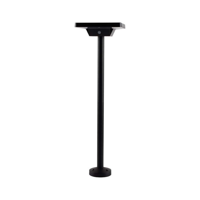 Paletto LED solare da giardino 2W CCT 3000K 4000K 6500K IP65 nero V-TAC VT-4102