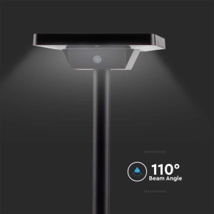 Paletto LED solare da giardino 2W CCT 3000K 4000K 6500K IP65 nero V-TAC VT-4102 - foto 9
