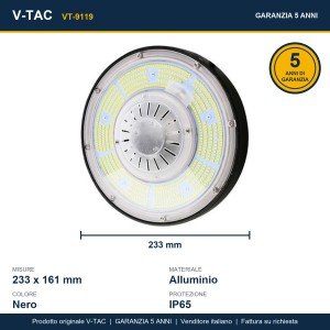 Campana industriale LED 100W 4000K IP65 dimmerabile 1-10V V-TAC VT-9119 - foto 12
