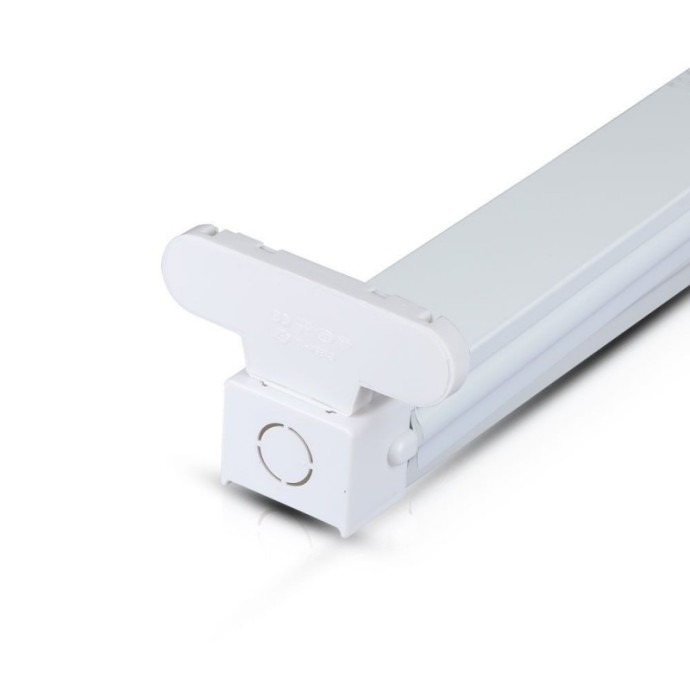 Plafoniera LED doppia per tubi T8 120cm IP20 in alluminio V-TAC VT-12021