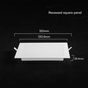 Mini Pannello LED 6W Quadrato da Incasso CCT 3000K 4000K 6500K Bianco V-TAC VT-61006CCT - foto 5