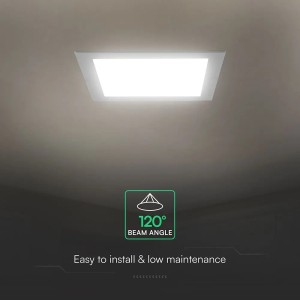 Mini Pannello LED 6W Quadrato da Incasso CCT 3000K 4000K 6500K Bianco V-TAC VT-61006CCT - foto 9