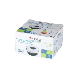 Portafaretto LED da incasso GU10 rotondo bianco Ø75 mm V-TAC VT-873-WB - foto 2