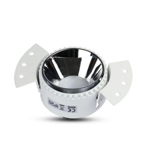 Portafaretto LED da incasso rotondo GU10 bianco e cromato V-TAC VT-889 - foto 9