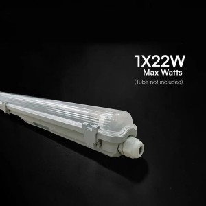 Plafoniera stagna LED T8 150cm 1x22W IP65 grigia V-TAC VT-121001 - foto 6