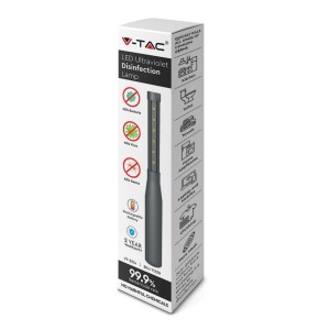 Lampada germicida UV-C portatile 14W 275nm ricaricabile V-TAC VT-3214 - foto 2