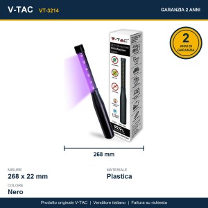 Lampada germicida UV-C portatile 14W 275nm ricaricabile V-TAC VT-3214 - foto 16