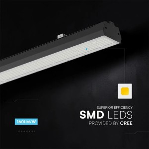 Campana industriale LED lineare 240W CCT 3000K 4000K 6500K IP65 nera V-TAC VT-9-57 - foto 8