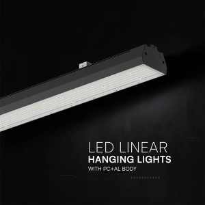 Campana industriale LED lineare 240W CCT 3000K 4000K 6500K IP65 nera V-TAC VT-9-57 - foto 9