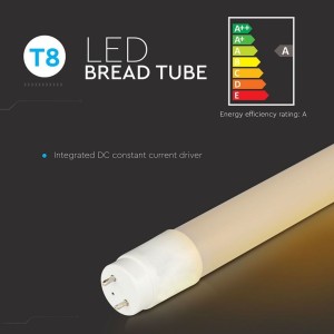Tubo LED T8 18W G13 120cm per Panifici, vetro bianco, V-TAC VT-1228 - foto 5
