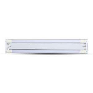 Plafoniera LED doppia per tubi T8 60 cm IP20 in alluminio bianco V-TAC VT-16011 - foto 8