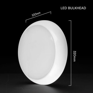 Plafoniera LED rotonda 20W CCT con sensore e kit emergenza IP54 V-TAC VT-8633 - foto 4